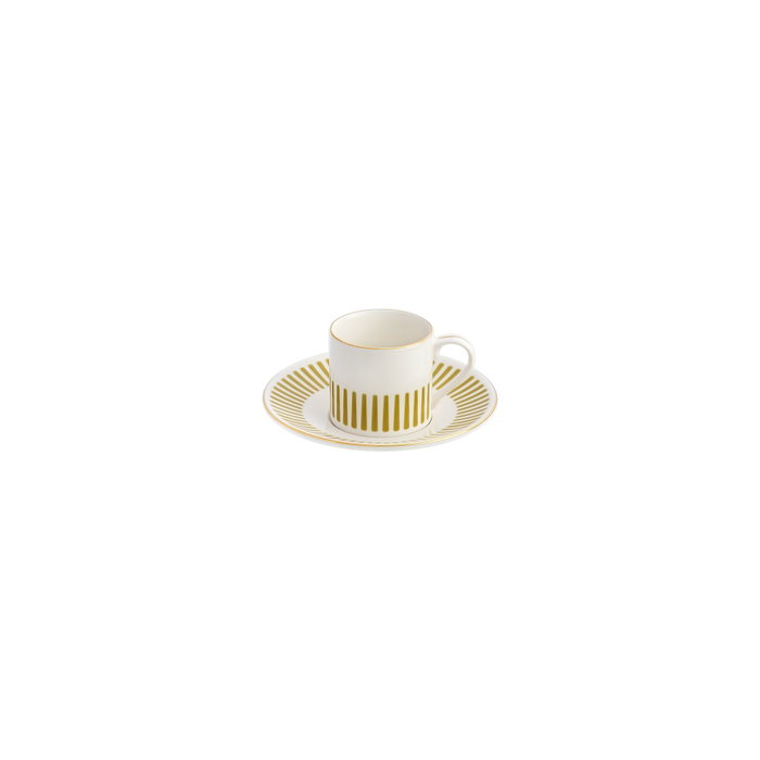 Hermia Alya Juego de Tazas de Café Verde Claro, 4 Piezas